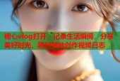 糖心vlog打开，记录生活瞬间，分享美好时光，随时随地创作视频日志