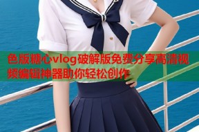 色版糖心vlog破解版免费分享高清视频编辑神器助你轻松创作