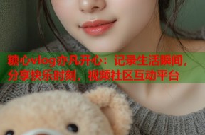 糖心vlog亦凡开心：记录生活瞬间，分享快乐时刻，视频社区互动平台