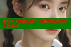 糖心vlog经典之作：短视频社区分享生活瞬间