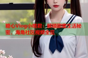 糖心Vlog小桃君：解锁甜蜜生活秘密，海角社区视频全览