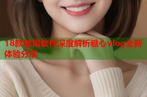 18款禁用软件深度解析糖心vlog全新体验分享