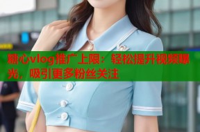 糖心vlog推广上限：轻松提升视频曝光，吸引更多粉丝关注