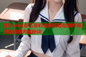 糖心vlog多乙资料全解析轻松制作高质量视频内容秘诀