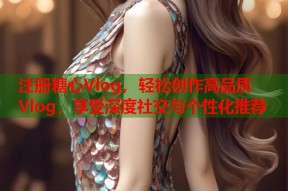 注册糖心Vlog，轻松创作高品质Vlog，享受深度社交与个性化推荐