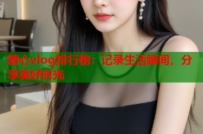 糖心vlog排行榜：记录生活瞬间，分享美好时光