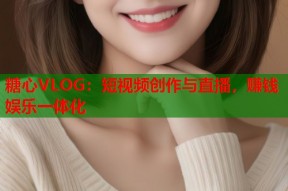 糖心VLOG：短视频创作与直播，赚钱娱乐一体化