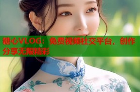 糖心VLOG：免费视频社交平台，创作分享无限精彩