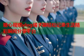 糖心视频vlog橘子猫轻松记录生活精彩瞬间分享平台
