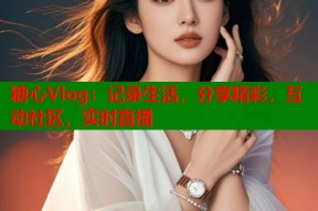 糖心Vlog：记录生活，分享精彩，互动社区，实时直播