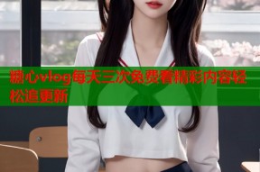 糖心vlog每天三次免费看精彩内容轻松追更新