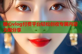 糖心vlog付费平台轻松创收专属内容无限分享