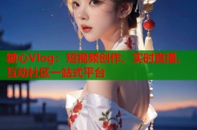 糖心Vlog：短视频创作、实时直播、互动社区一站式平台