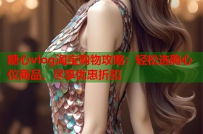 糖心vlog淘宝购物攻略：轻松选购心仪商品，尽享优惠折扣