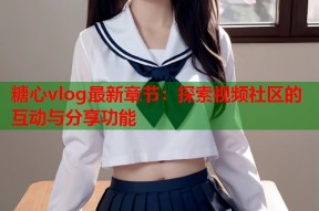 糖心vlog最新章节：探索视频社区的互动与分享功能