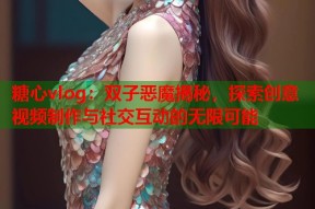 糖心vlog：双子恶魔揭秘，探索创意视频制作与社交互动的无限可能