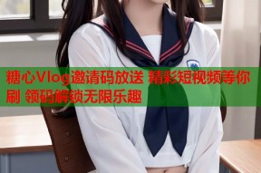 糖心Vlog邀请码放送 精彩短视频等你刷 领码解锁无限乐趣