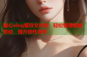 糖心vlog缓存文件夹：轻松管理视频素材，提升创作效率
