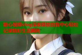 糖心视频vlog深夜释放自我中心轻松记录精彩生活瞬间