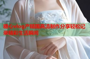 糖心vlog产精国高清制作分享轻松记录精彩生活瞬间