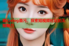 糖心vlog最污，探索短视频社区的无限魅力
