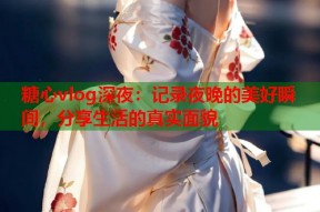 糖心vlog深夜：记录夜晚的美好瞬间，分享生活的真实面貌