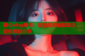 糖心vlog秘书：智能视频编辑助手，轻松剪辑分享