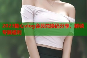 2023糖心vlog会员兑换码分享，解锁专属福利