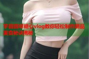芋圆圆呀糖心vlog教你轻松制作甜品美食秘诀揭秘