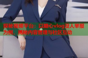 探秘视频平台：以糖心vlog没人举报为例，揭秘内容管理与社区互动