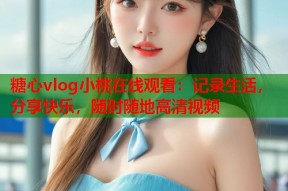 糖心vlog小桃在线观看：记录生活，分享快乐，随时随地高清视频