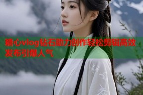 糖心vlog钻石助力创作轻松剪辑高效发布引爆人气