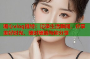 糖心vlog推特：记录生活瞬间，分享美好时光，随时随地与你分享