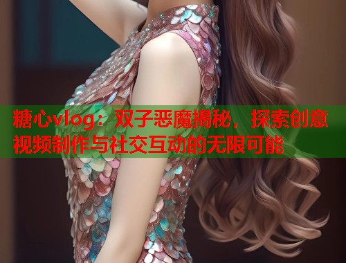 糖心vlog：双子恶魔揭秘，探索创意视频制作与社交互动的无限可能  第1张