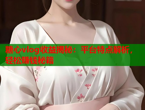 糖心vlog收益揭秘：平台特点解析，轻松赚钱秘籍  第1张