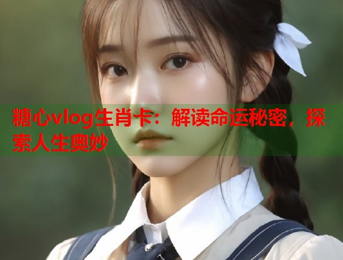 糖心vlog生肖卡：解读命运秘密，探索人生奥妙  第2张
