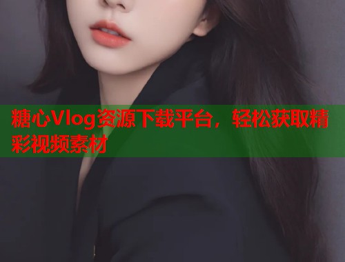 糖心Vlog资源下载平台，轻松获取精彩视频素材  第1张