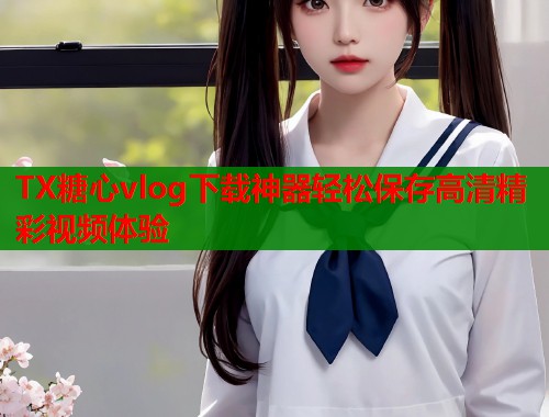 TX糖心vlog下载神器轻松保存高清精彩视频体验  第1张