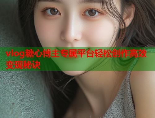 vlog糖心博主专属平台轻松创作高效变现秘诀  第1张