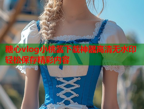 糖心vlog小桃酱下载神器高清无水印轻松保存精彩内容  第1张