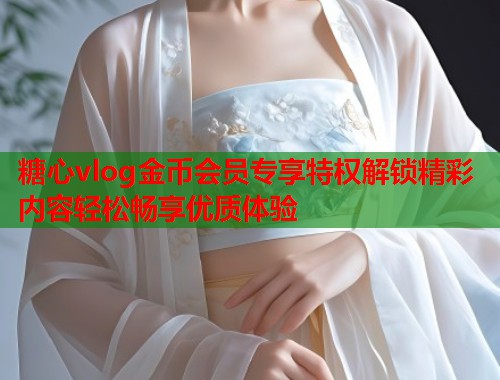 糖心vlog金币会员专享特权解锁精彩内容轻松畅享优质体验  第1张