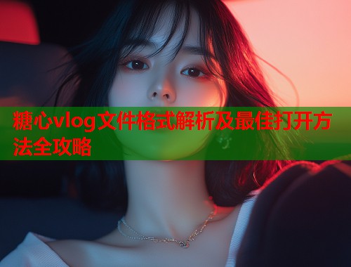 糖心vlog文件格式解析及最佳打开方法全攻略  第1张