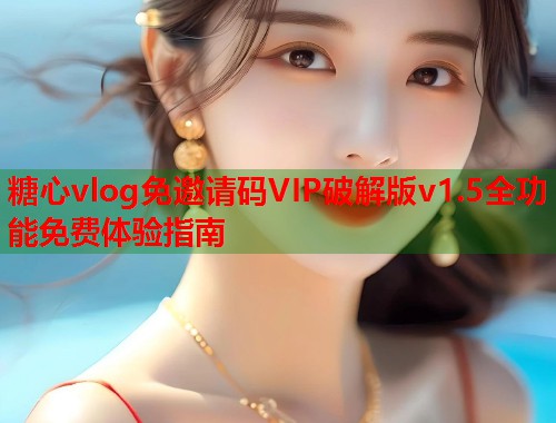 糖心vlog免邀请码VIP破解版v1.5全功能免费体验指南  第2张