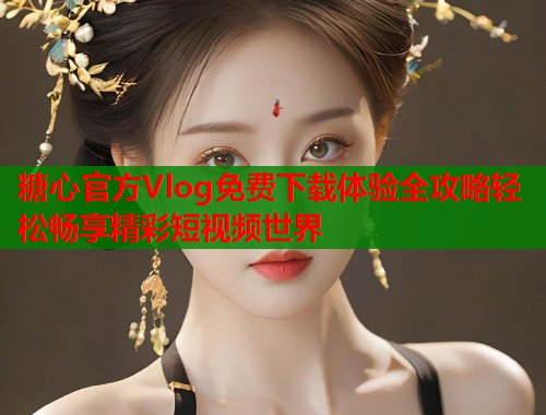 糖心官方Vlog免费下载体验全攻略轻松畅享精彩短视频世界  第1张